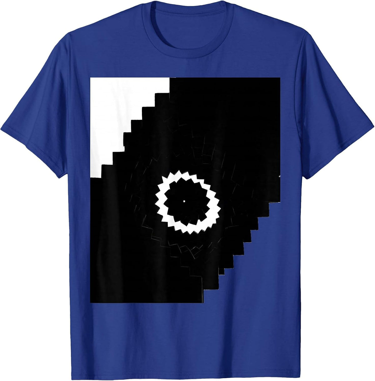 Fibonacci Spiral Golden Ratio Geometry Architecture T-Shirt - Royal Blue