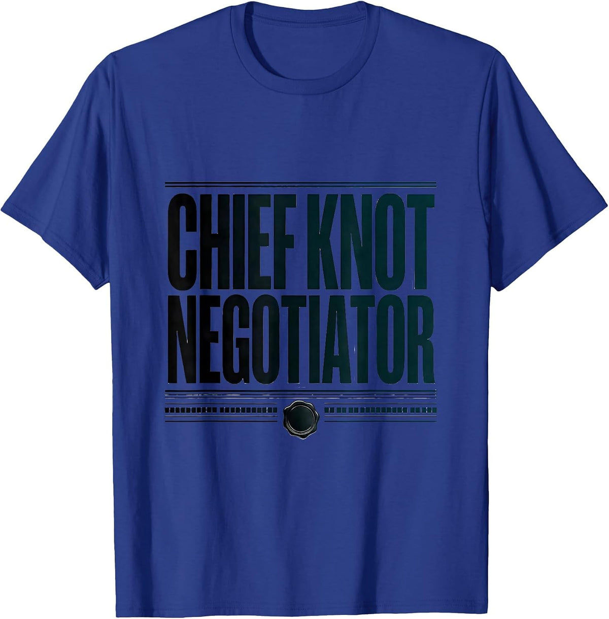 Chief Knot Negotiator Funny Massage Therapist Occupational T-Shirt - Royal Blue