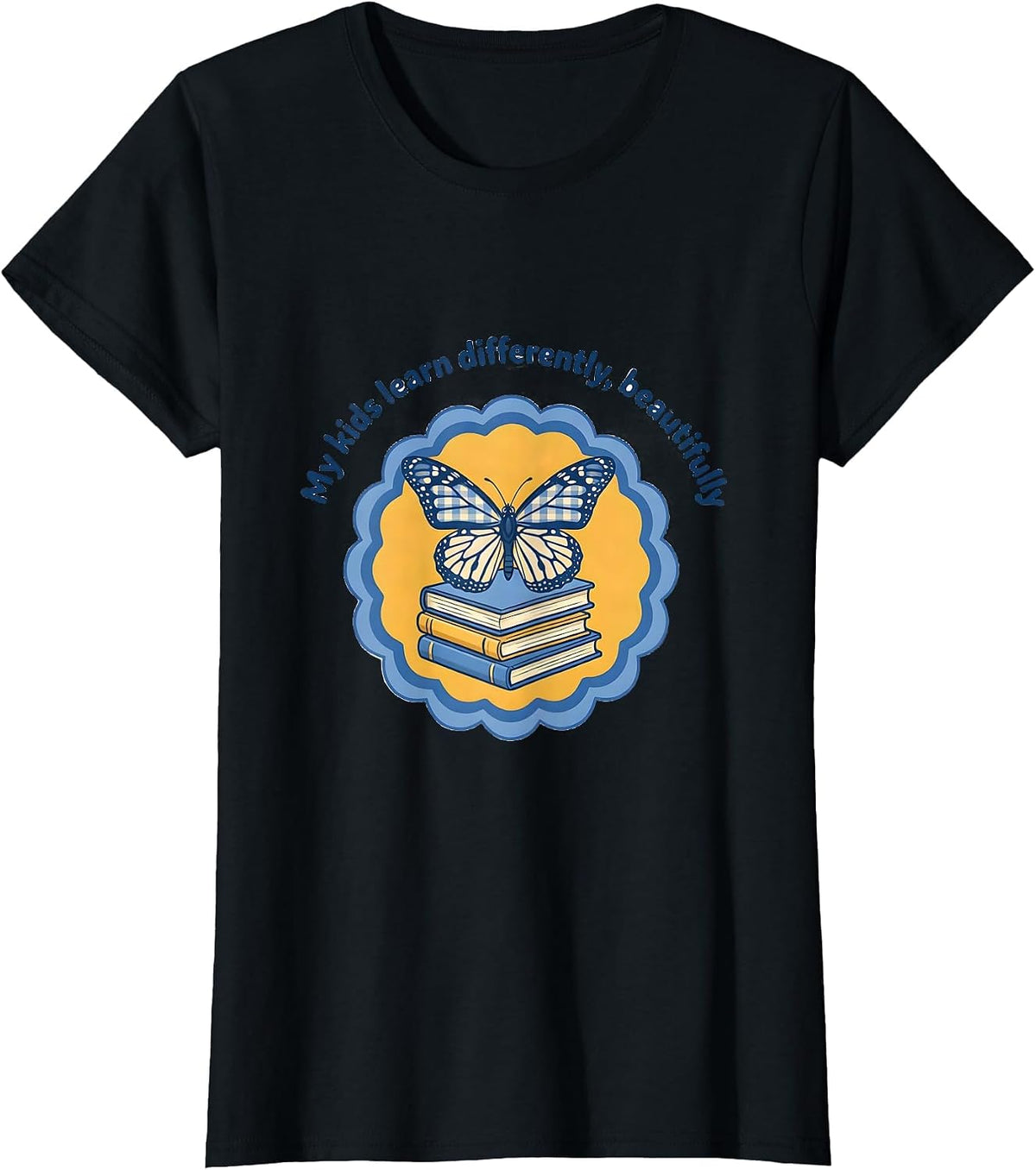 My Kids Learn Differently Beautifully Sped Teacher T-Shirt - Black