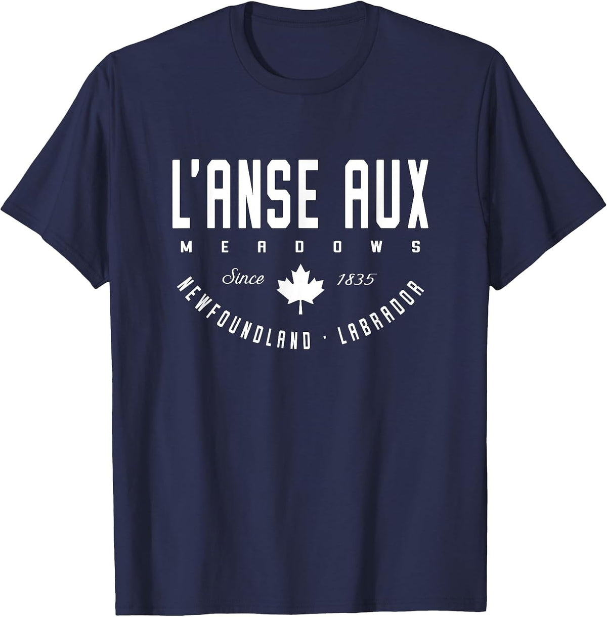 CA L'Anse aux Meadows Newfoundland & Labrador T-Shirt - Navy Blue