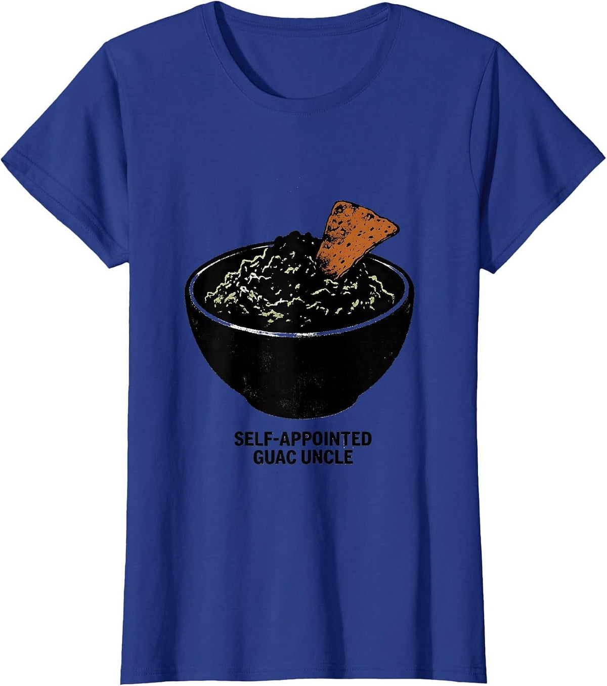 Women's Self-Appointed Guac Uncle Funny Uncle Cinco De Mayo T-Shirt - Royal Blue