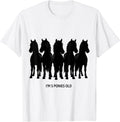 Men's I'm 5 Ponies Old Cute Horse Lover Birthday Girl Gift T-Shirt - White