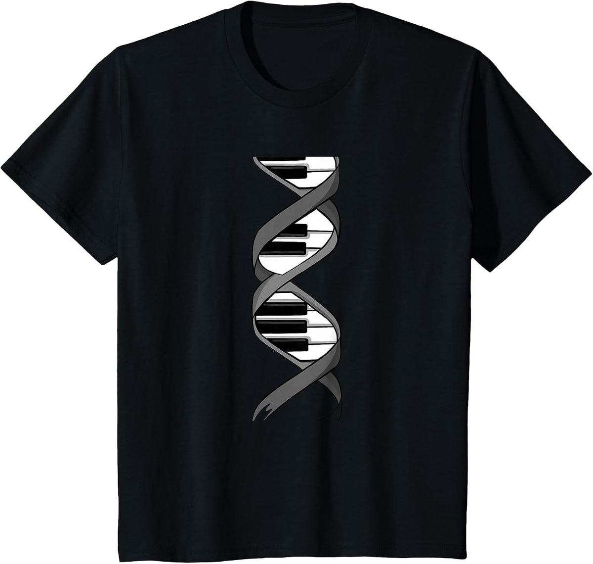 Funny Piano Design for Men Women Keyboard Player Piano Lover T-Shirt - Black
