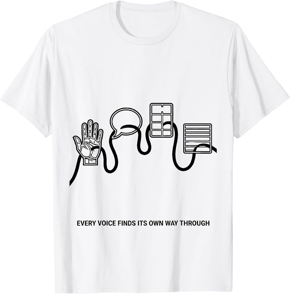 Men's Every Voice Finds Its Own Way Through Special Education T-Shirt - White