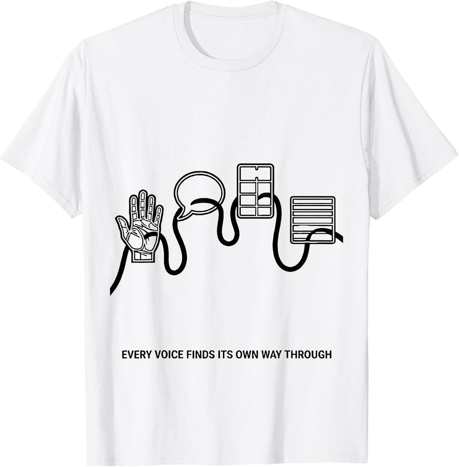 Men's Every Voice Finds Its Own Way Through Special Education T-Shirt - White