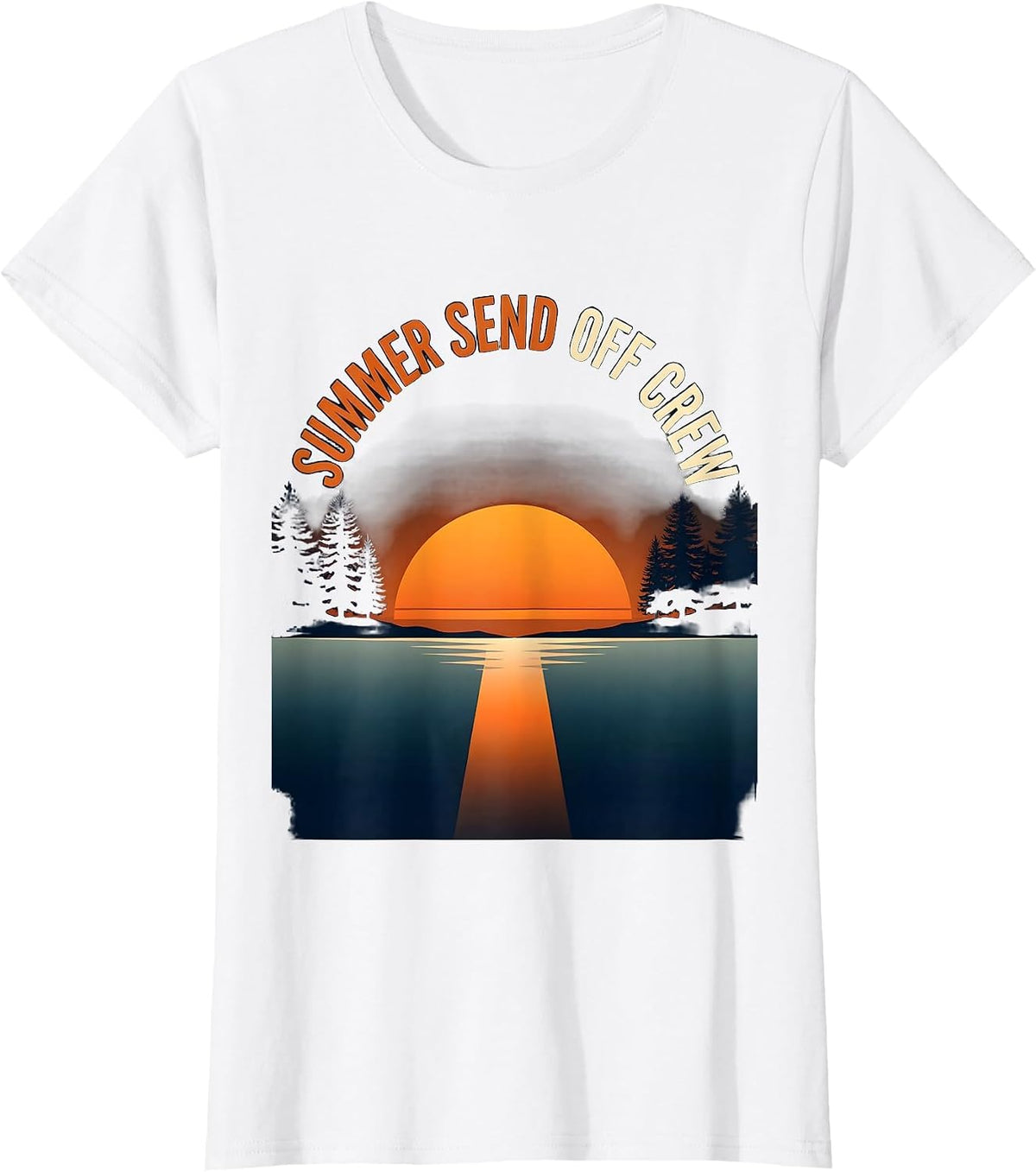 Summer Send Off Crew Labor Day Design T-Shirt - White