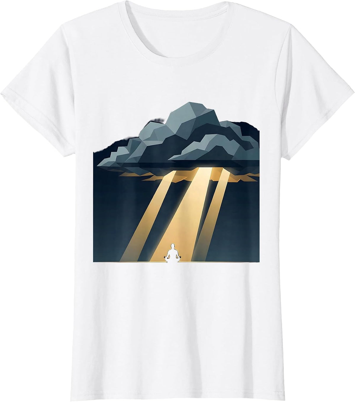 Mental Health Matters Storm Cloud Hope Graphic T-Shirt - White