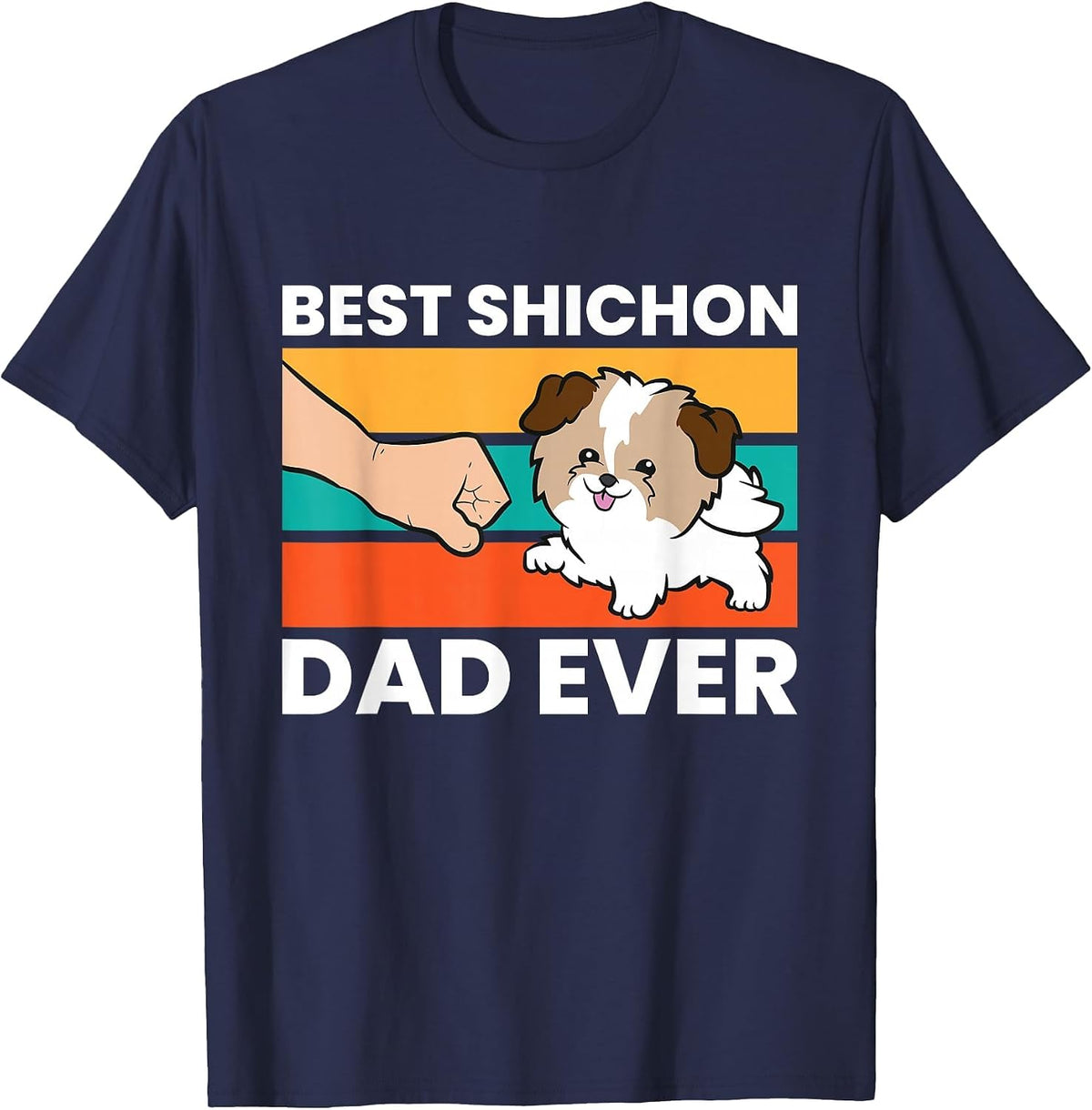 Best Shichon Dad Ever T-Shirt - Navy Blue