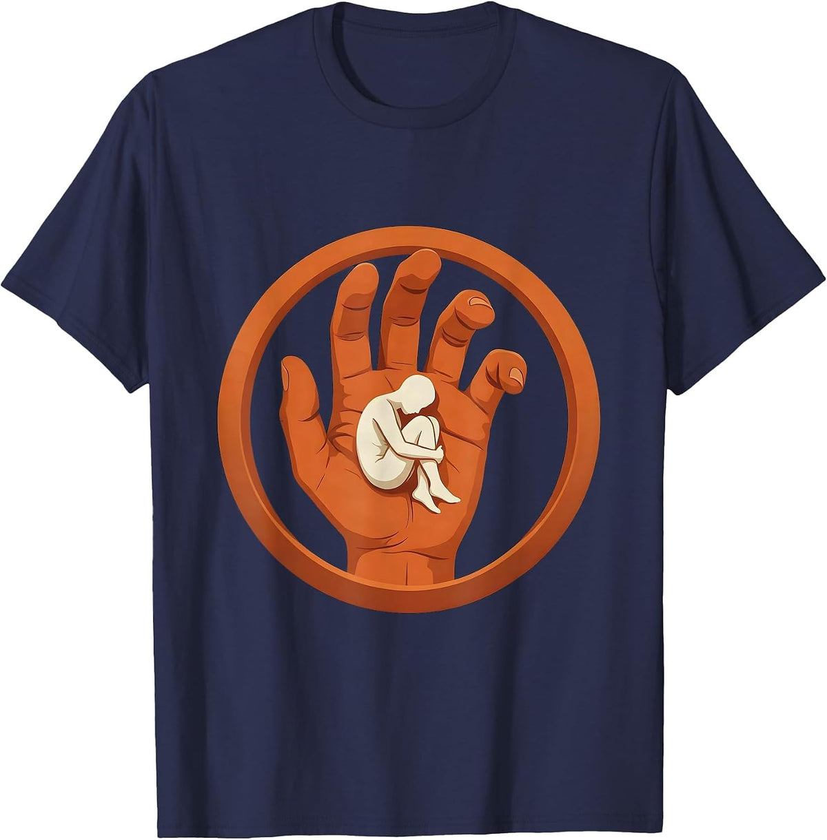 Men's Mental Health Matters Sheltered Figure Graphic T-Shirt - Navy Blue