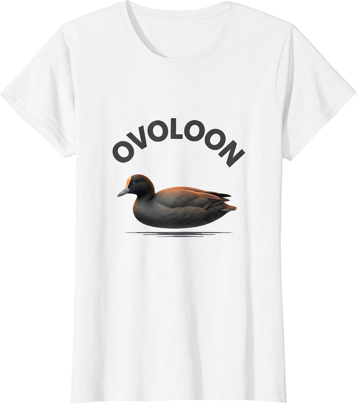 Ovoloon Minimalist Geometric Bird Pun Math Teacher Humor T-Shirt - White