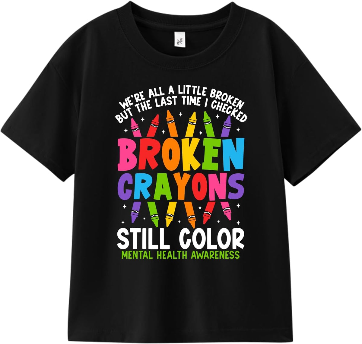Mental Health Awareness Shirt for Women Men Graphic Tee, M-XXL - Still Color
