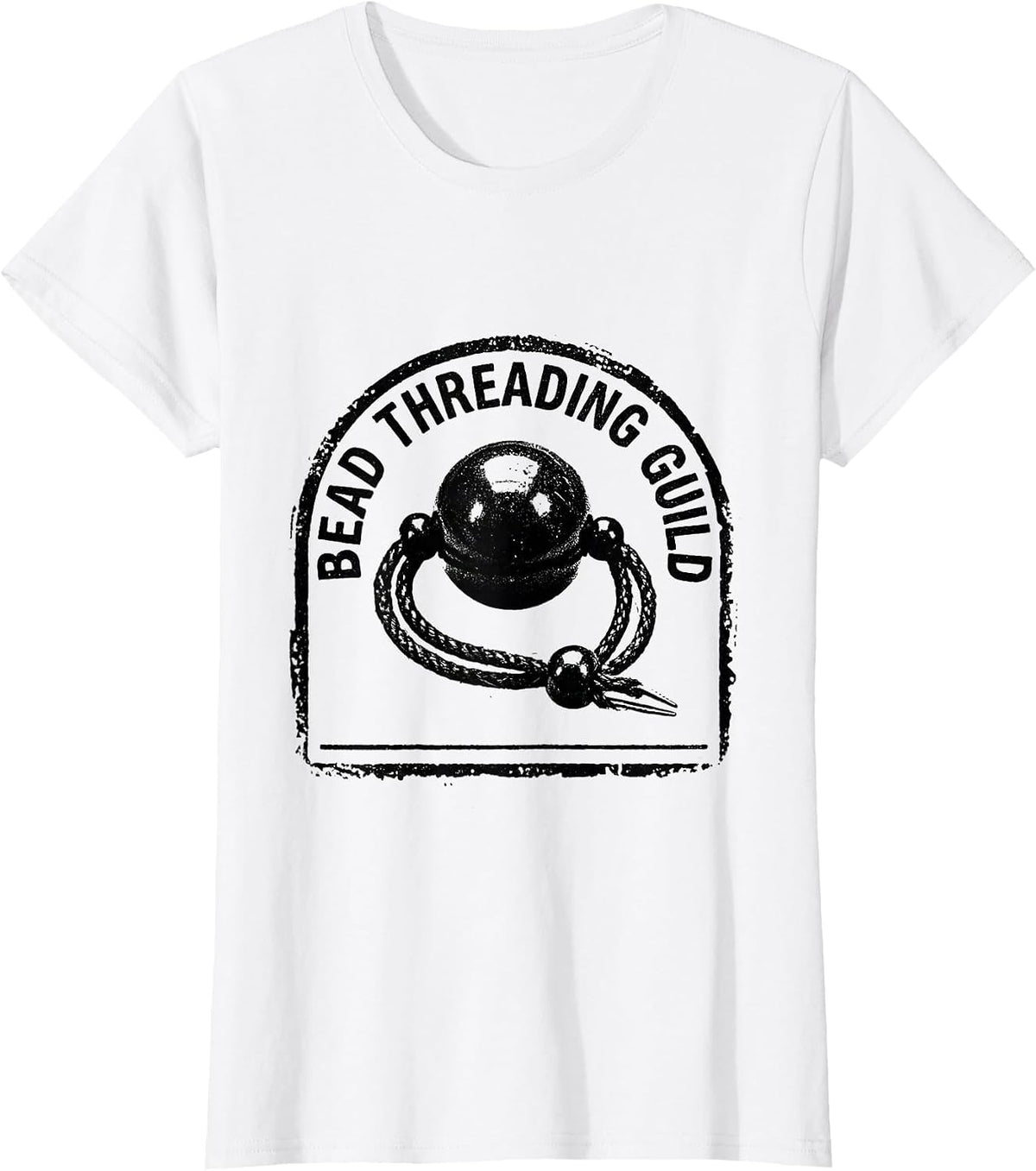 Women's Bead Threading Guild Occupational Therapy OT Month Funny T-Shirt - White