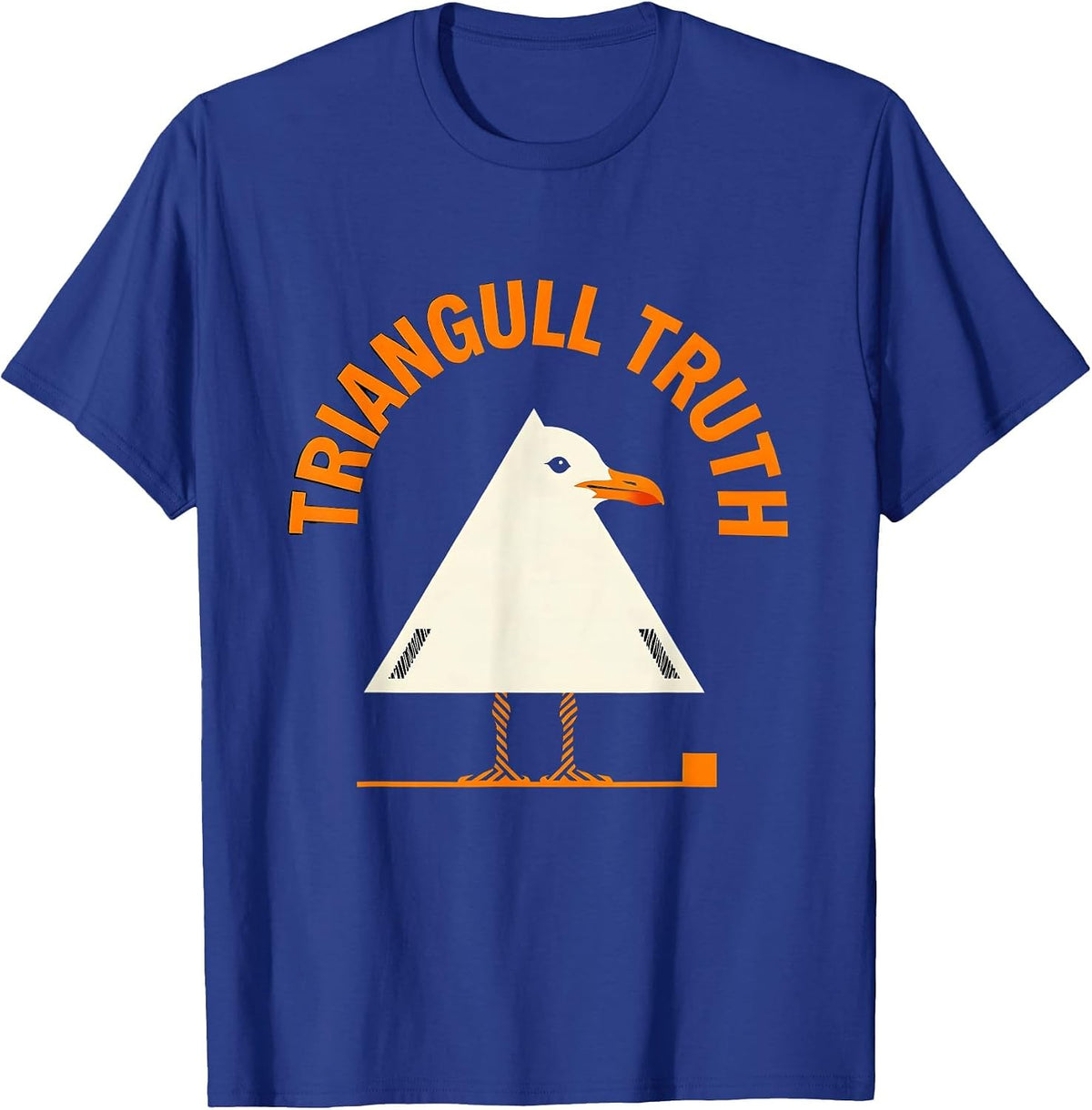 Triangull Truth Funny Geometric Bird Pun Math Teacher T-Shirt - Royal Blue