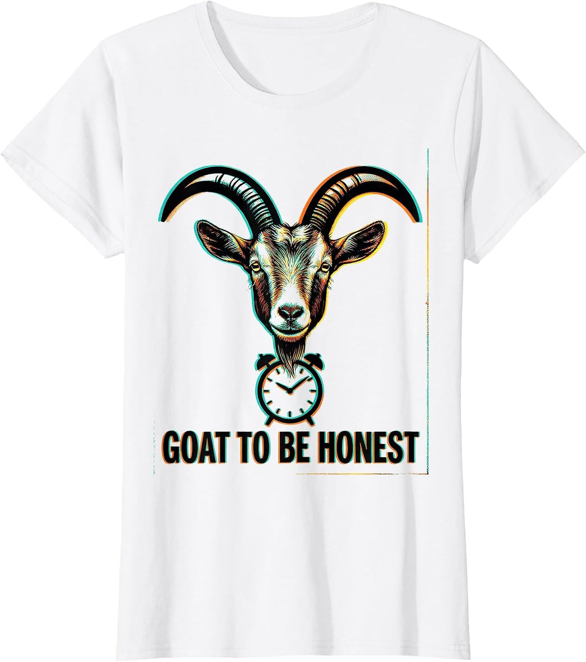 Women's Goat To Be Honest Funny Goat Pun Meme Dad Joke Humor T-Shirt - White