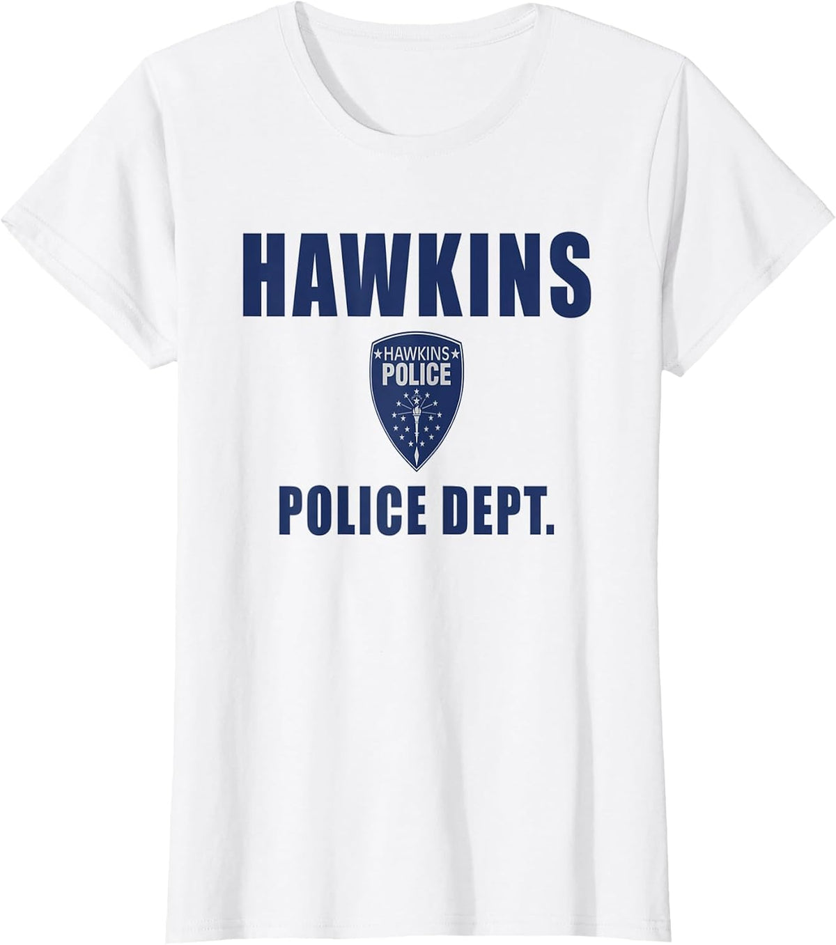 Hawkins Police Tee T-Shirt - White