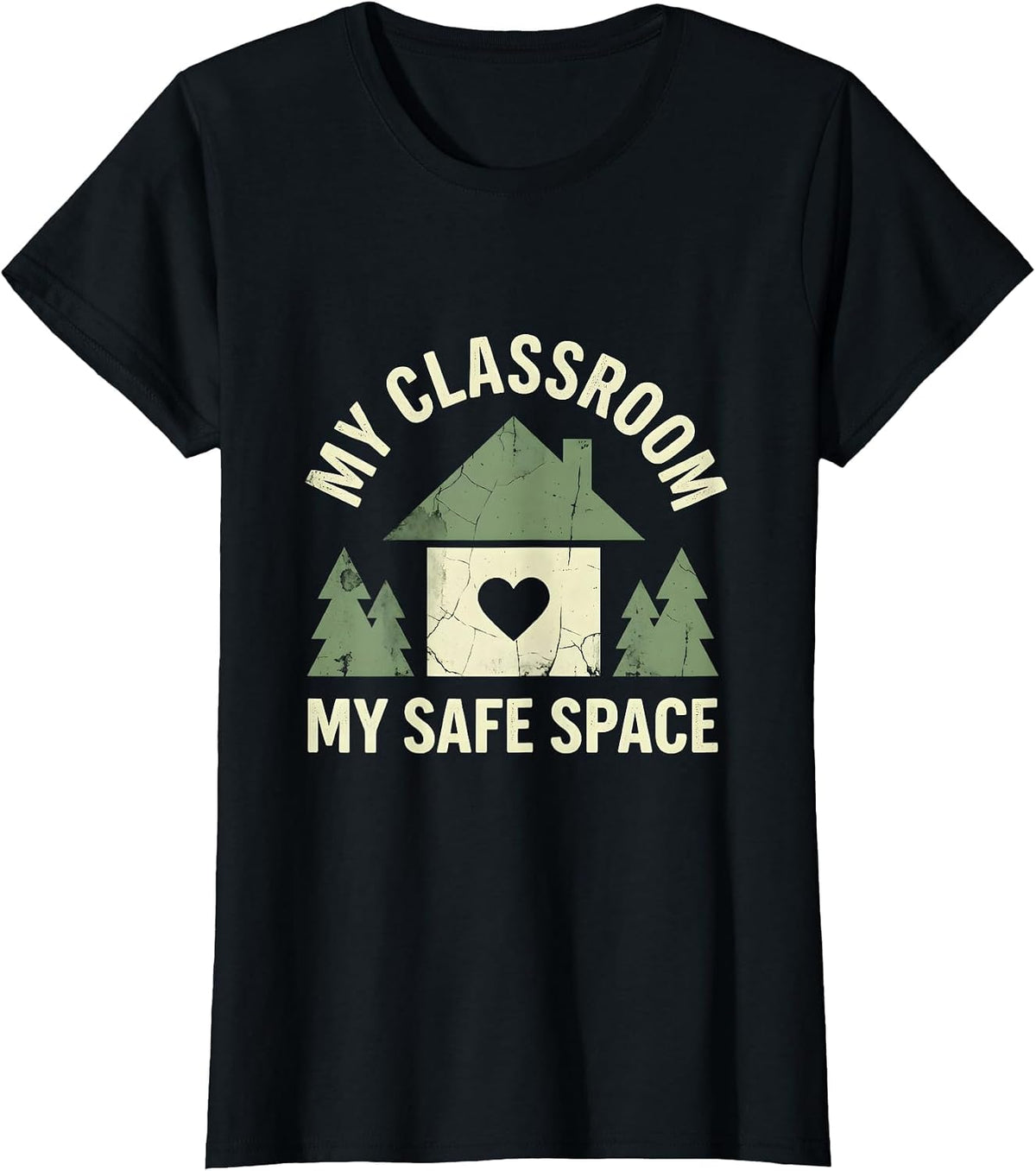 My Classroom My Safe Space SPED Teacher Design T-Shirt - Black