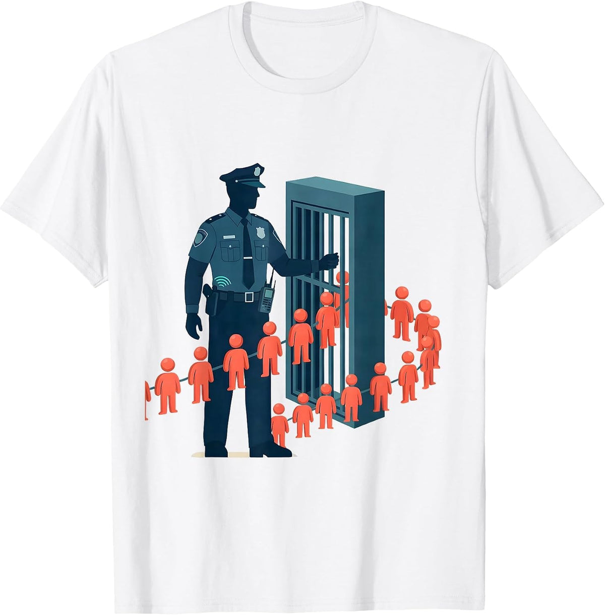 Men's Corrections Officer Guard Prison Humor Novelty T-Shirt - White