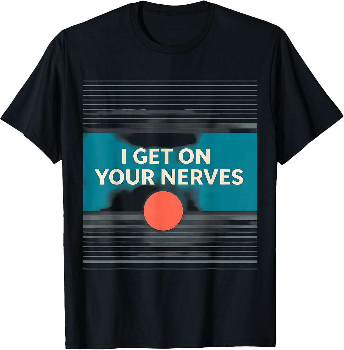 Men's I Get On Your Nerves Funny Massage Therapist Occupational T-Shirt - Black