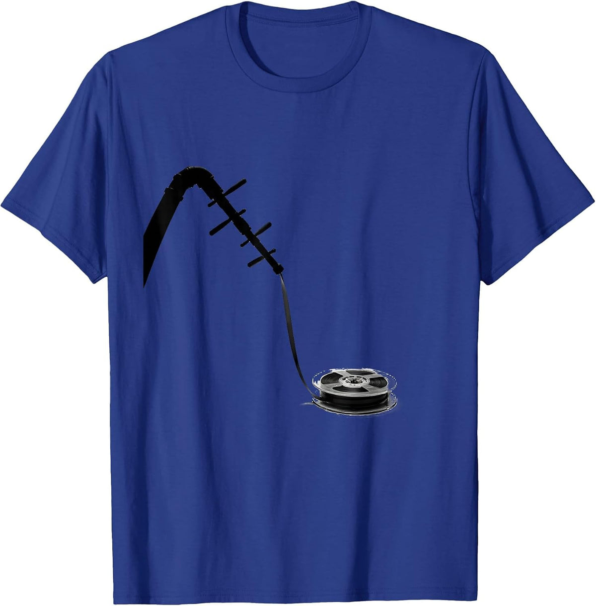 Cassette Reel Retro Hip Hop Streetwear Nostalgia T-Shirt - Royal Blue