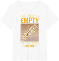Don't Make Me Empty My Spit Valve On You Funny Trumpet T-Shirt, Women's Plus, White, 4X - As Pictured