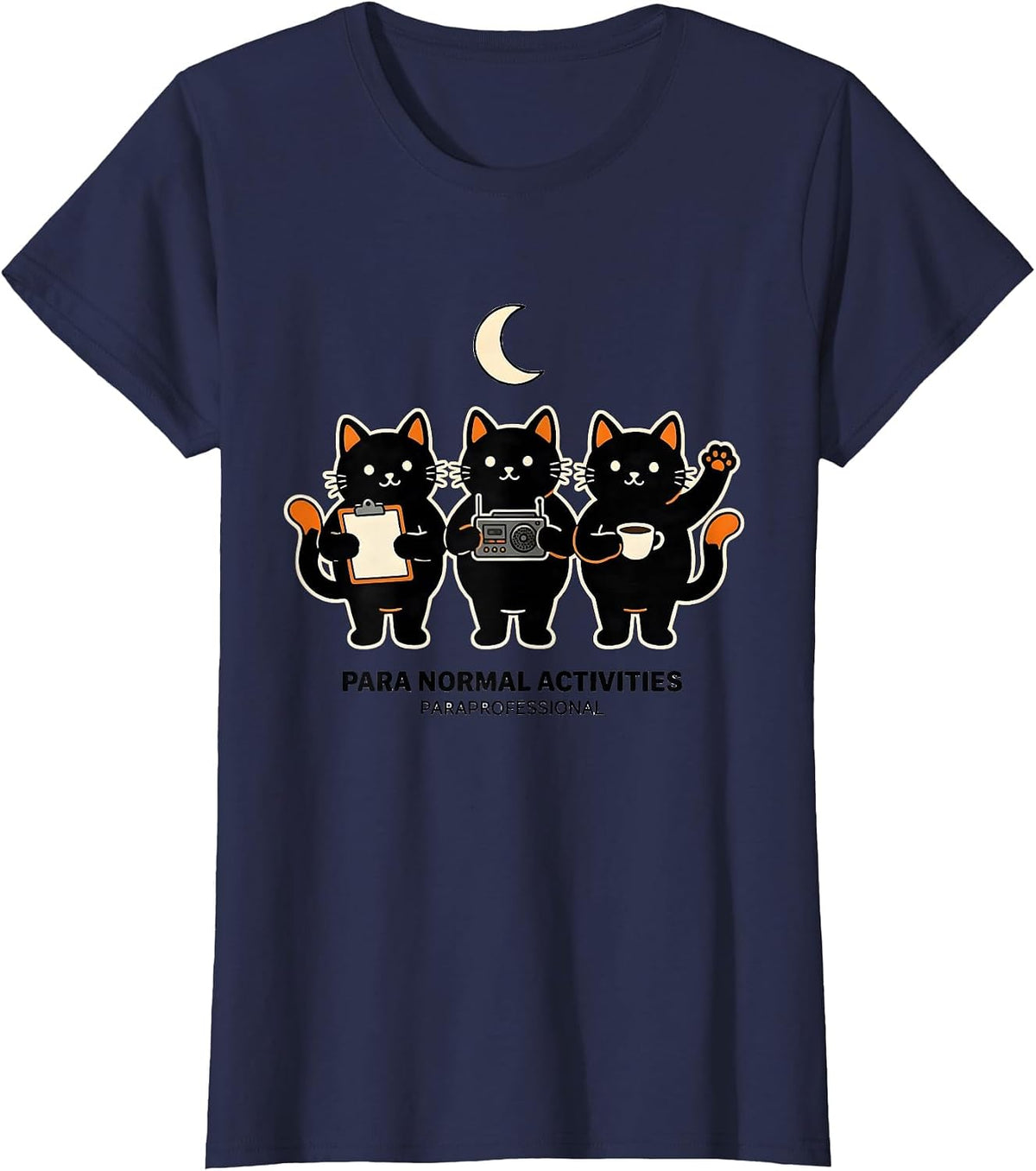 Women's Para Normal Activities Paraprofessional Funny T-Shirt - Navy Blue