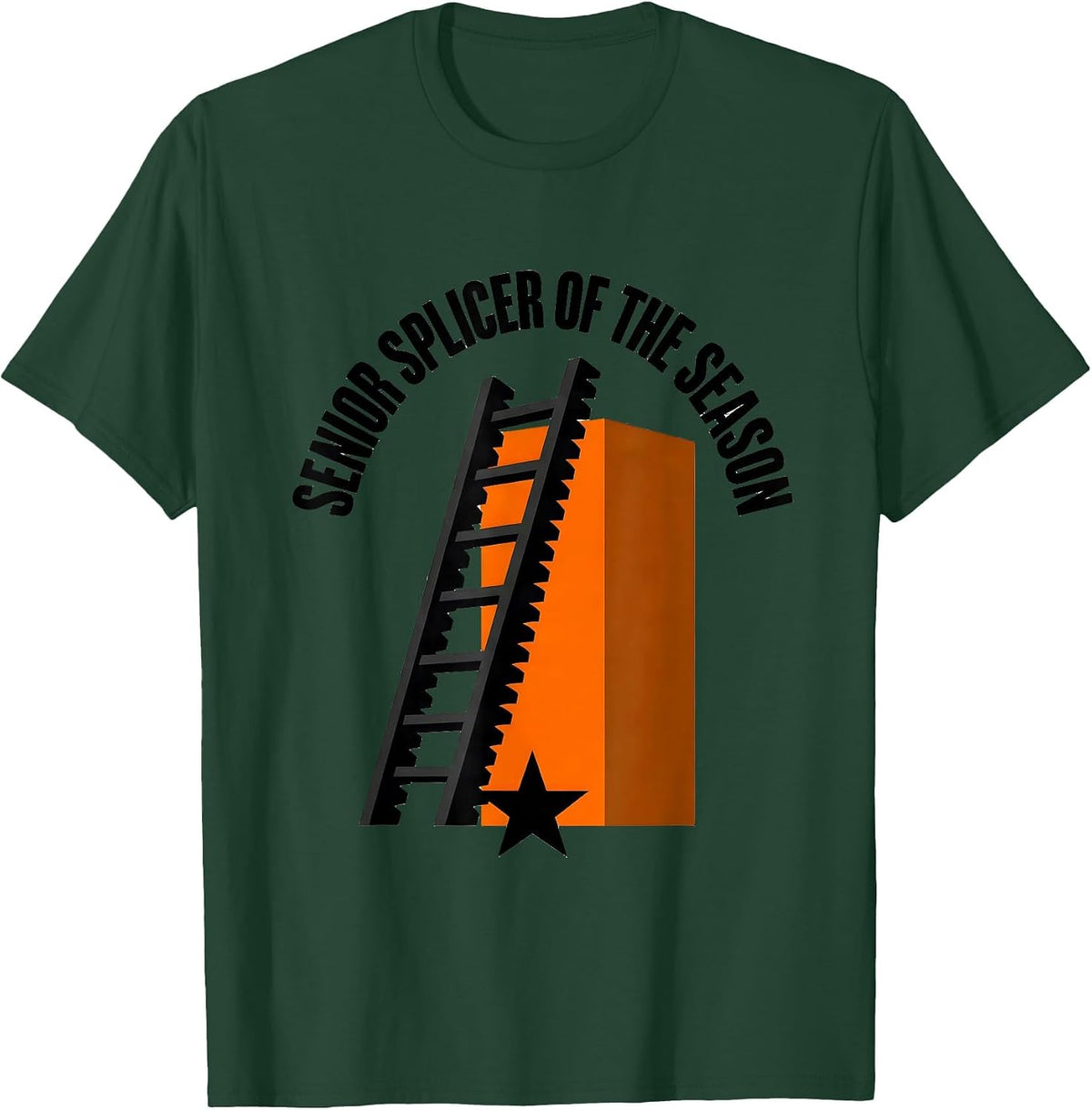 Senior Splicer of the Season Brutalist DNA Helix Science T-Shirt - Dark Green
