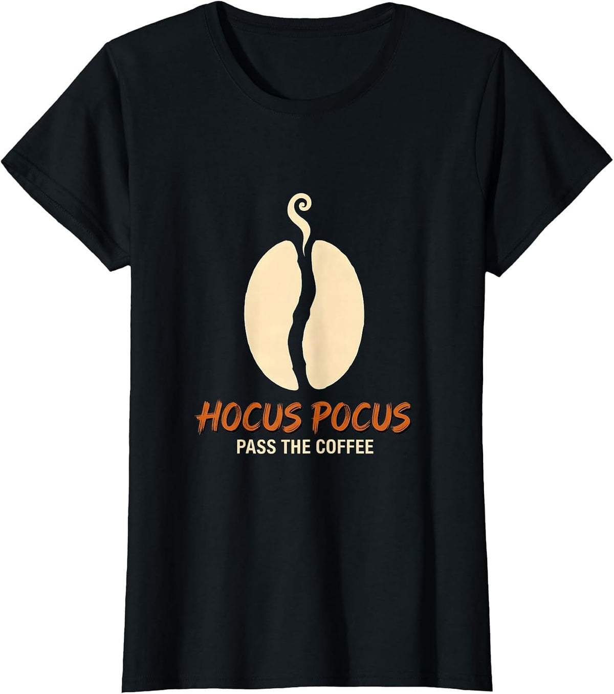 Hocus Pocus Pass The Coffee Funny Halloween Teacher Coffee T-Shirt - Black