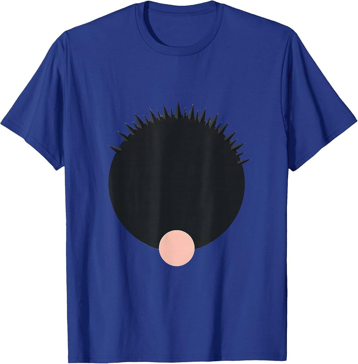 Calm Hedgehog Minimalist Cute Animal Humor T-Shirt - Royal Blue