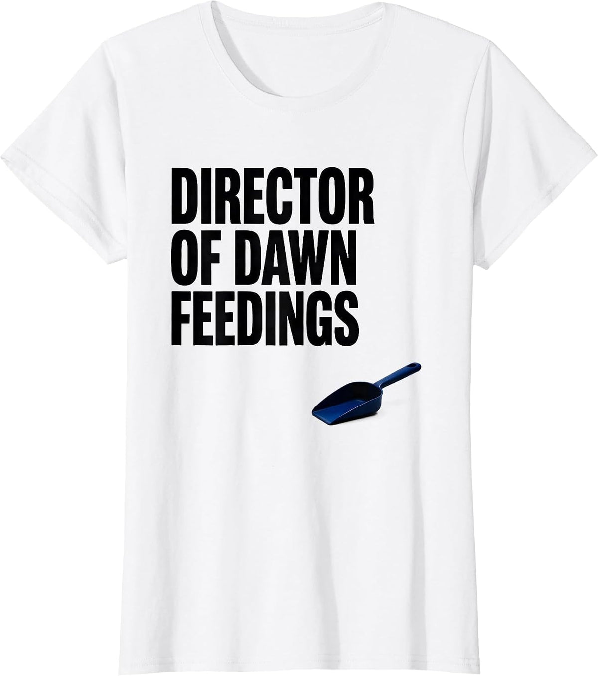 Women's Director Of Dawn Feedings Funny Horse Lover Equestrian Humor T-Shirt - White