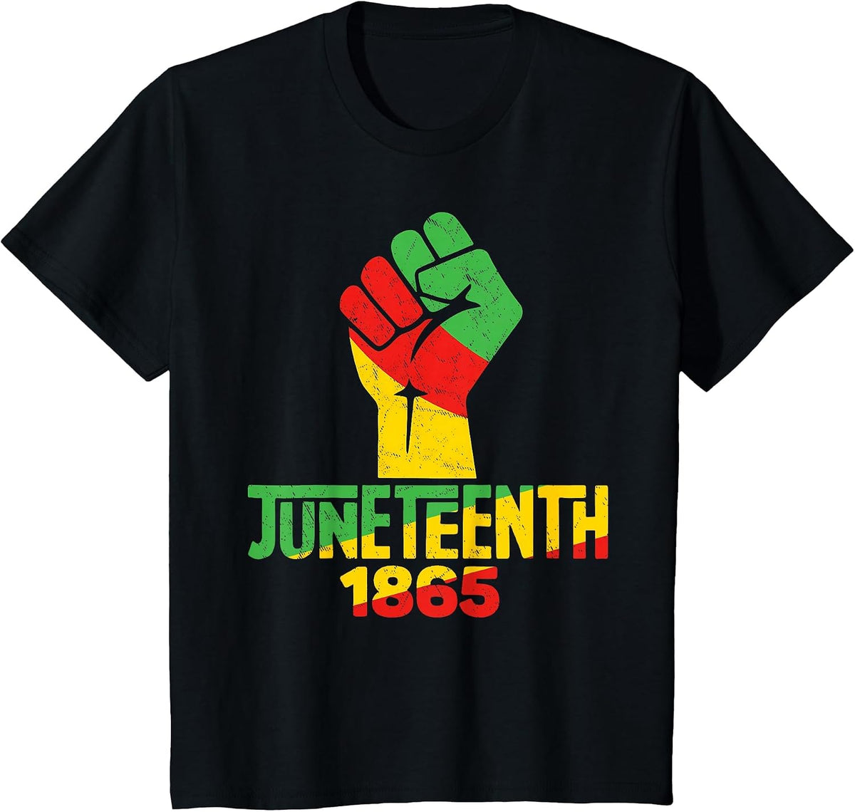 Juneteenth 1865 Breaking Every Chain African Pride T-Shirt - Black