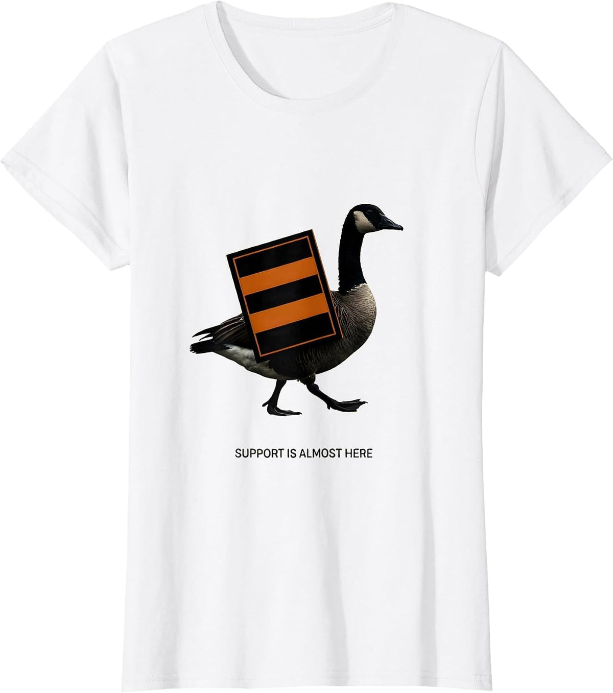 Support Is Almost Here Silly Goose Special Education Teacher T-Shirt - White