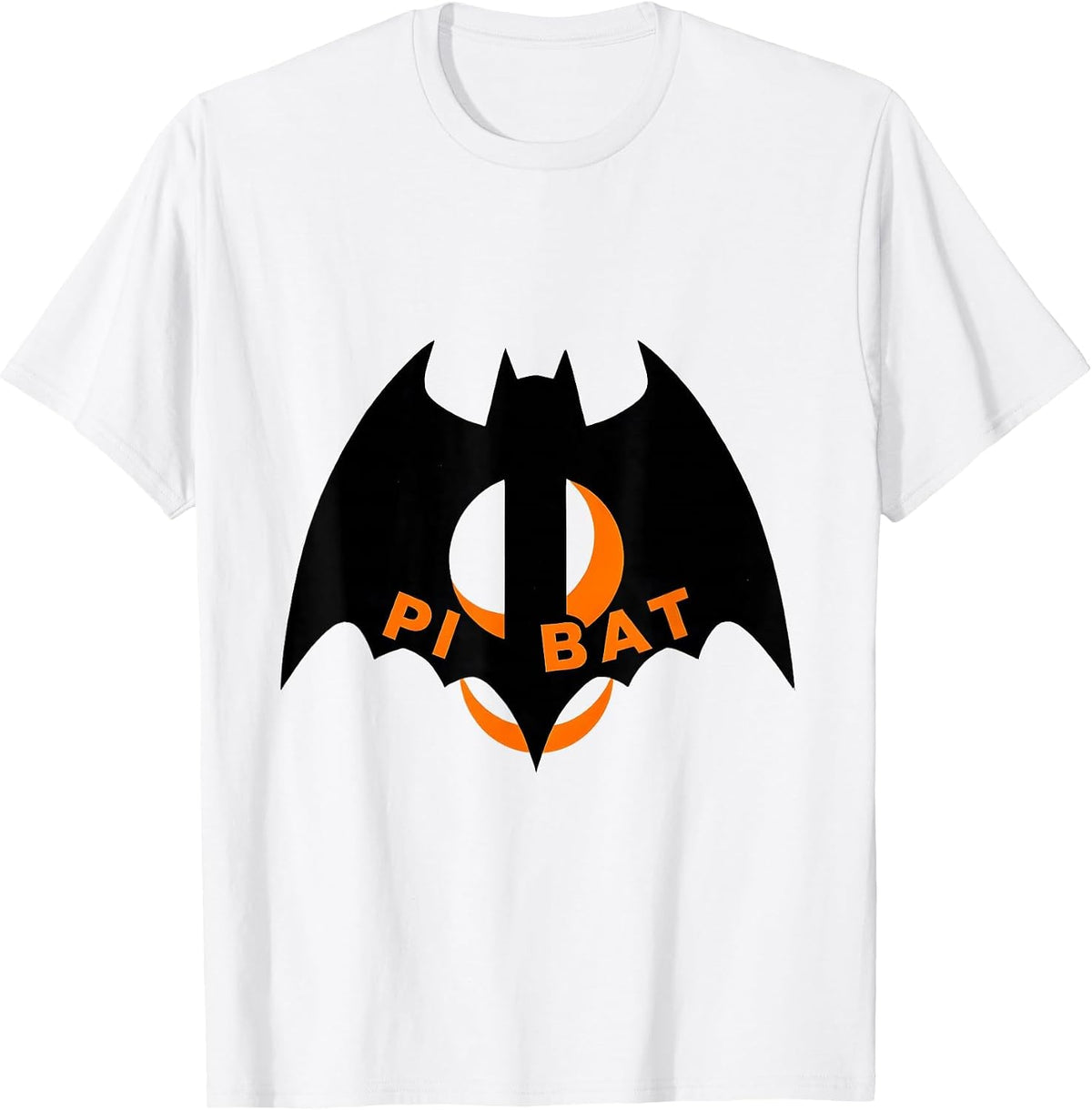 Men's Pi Bat Funny Math Teacher Halloween Costume T-Shirt - White