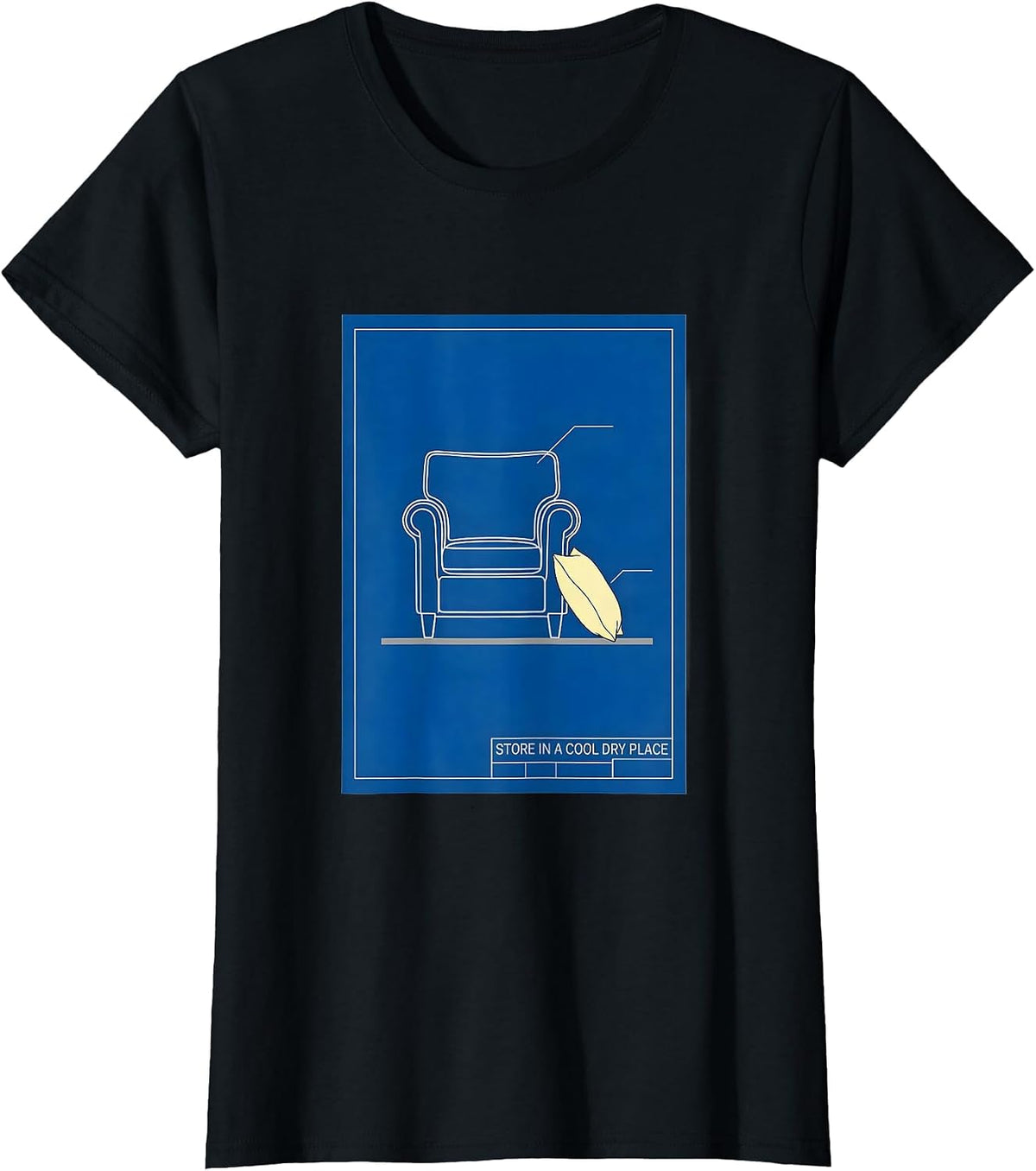 Women's Store In A Cool Dry Place Dark Humor Vintage Sarcastic T-Shirt - Black