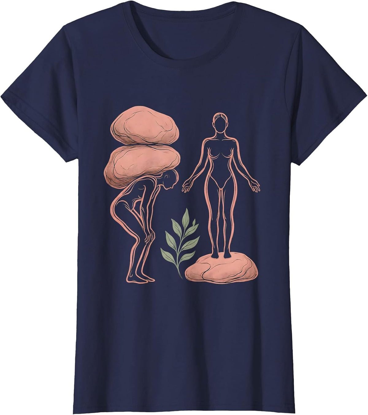 Women's Mental Health Matters Boulder Release Graphic T-Shirt - Navy Blue