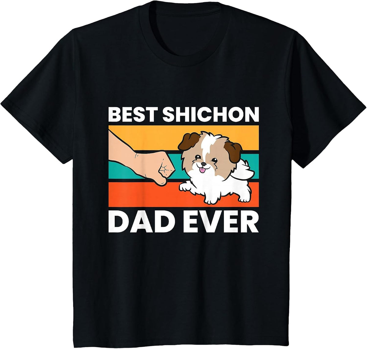 Best Shichon Dad Ever T-Shirt - Black