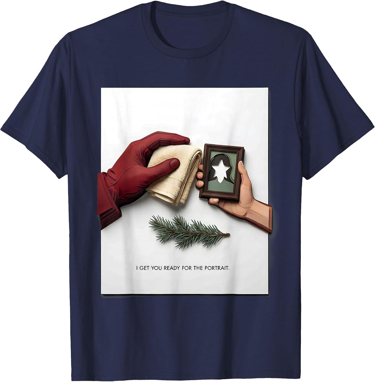 Men's I Get You Ready For The Portrait Funny Esthetician Skincare T-Shirt - Navy Blue