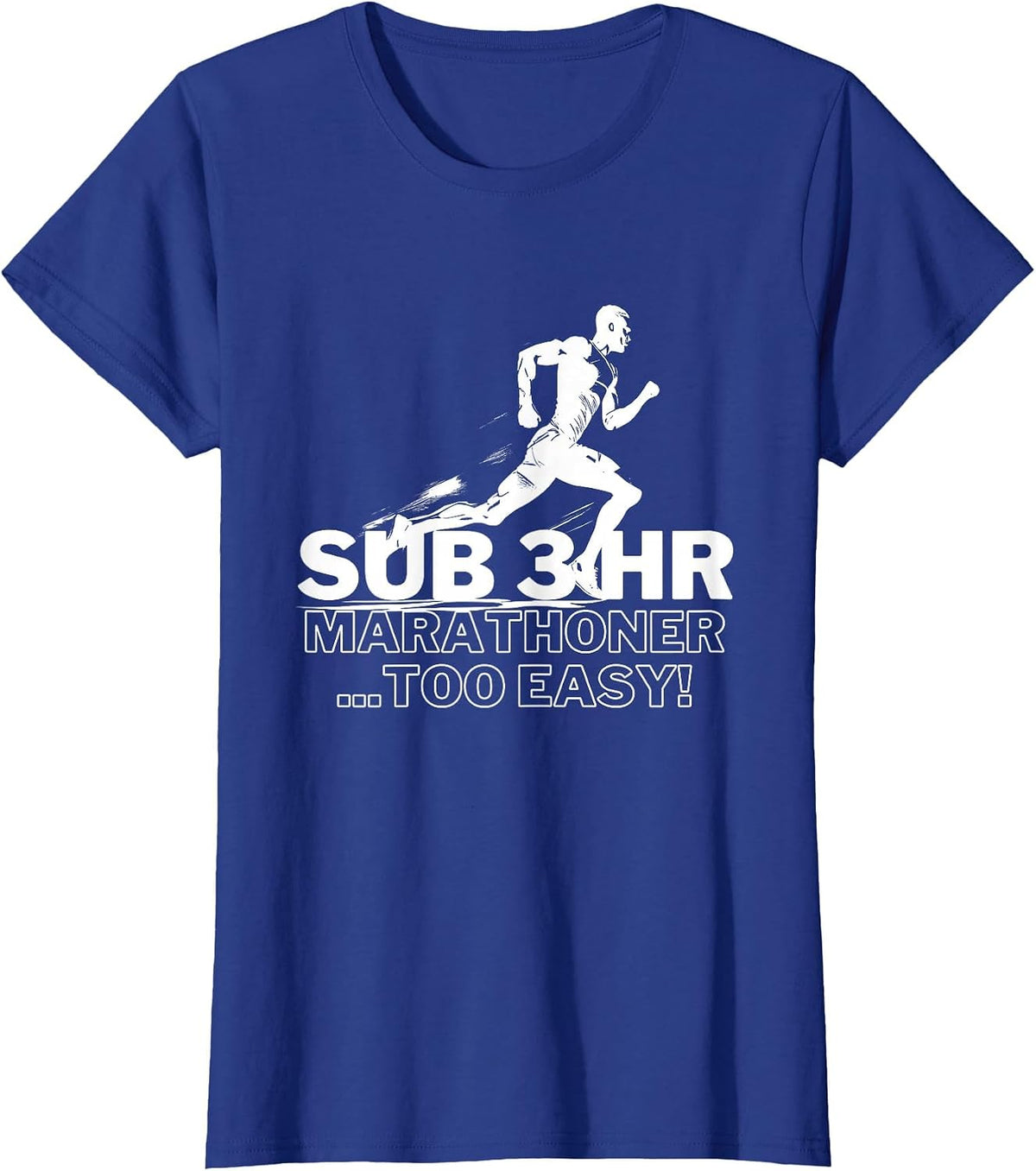 Sub 3 Hour Marathoner | Running T-Shirt - Royal Blue