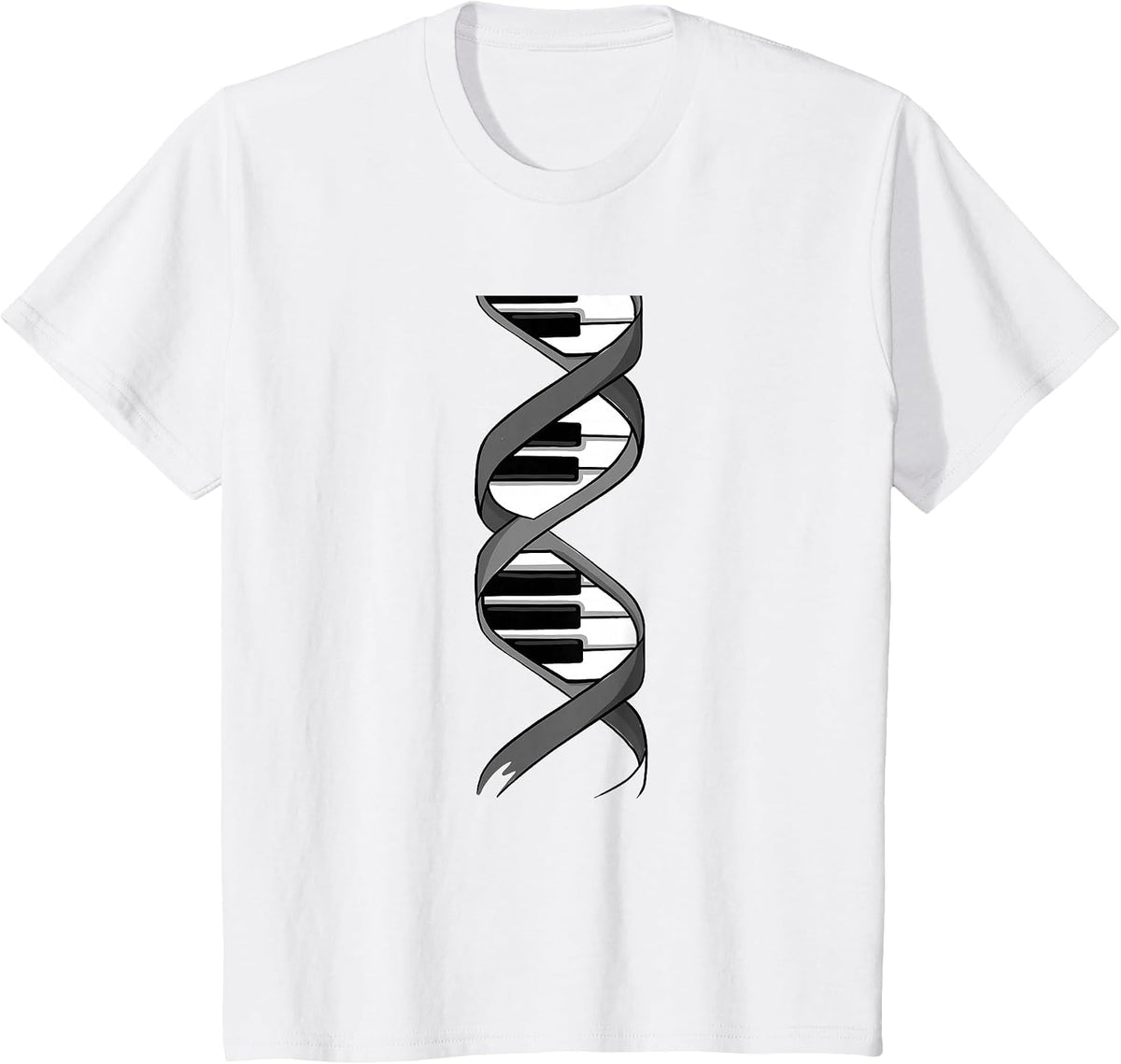 Funny Piano Design for Men Women Keyboard Player Piano Lover T-Shirt - White