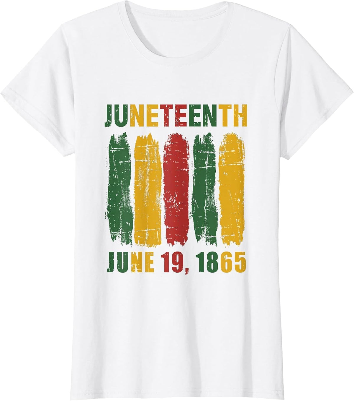 Juneteenth African Flag for Black History Pride Since 1865 T-Shirt - White