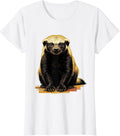 Women's Honey Badger Wildlife Humor Funny Animal Lover Gift T-Shirt - White