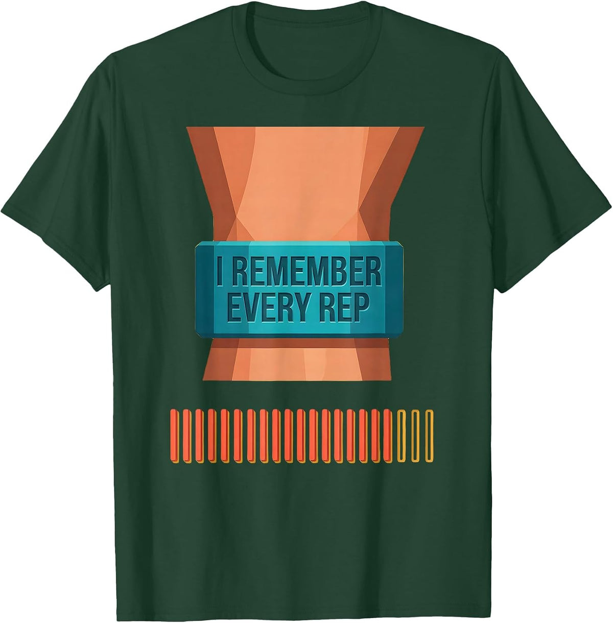I Remember Every Rep Funny Physical Therapist PT OT Gift T-Shirt - Dark Green
