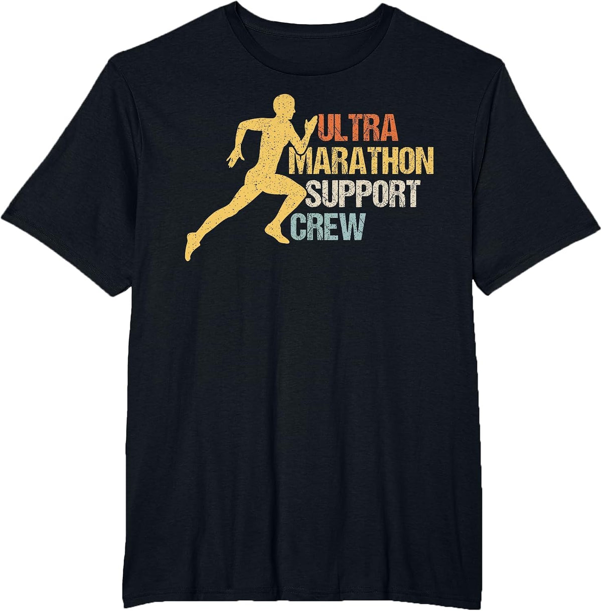 Ultra Marathon Support Crew T-Shirt - Black