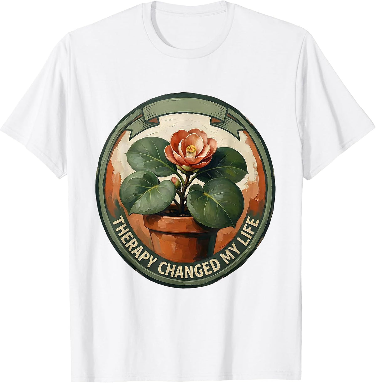 Therapy Changed My Life Mental Health Matters T-Shirt - White