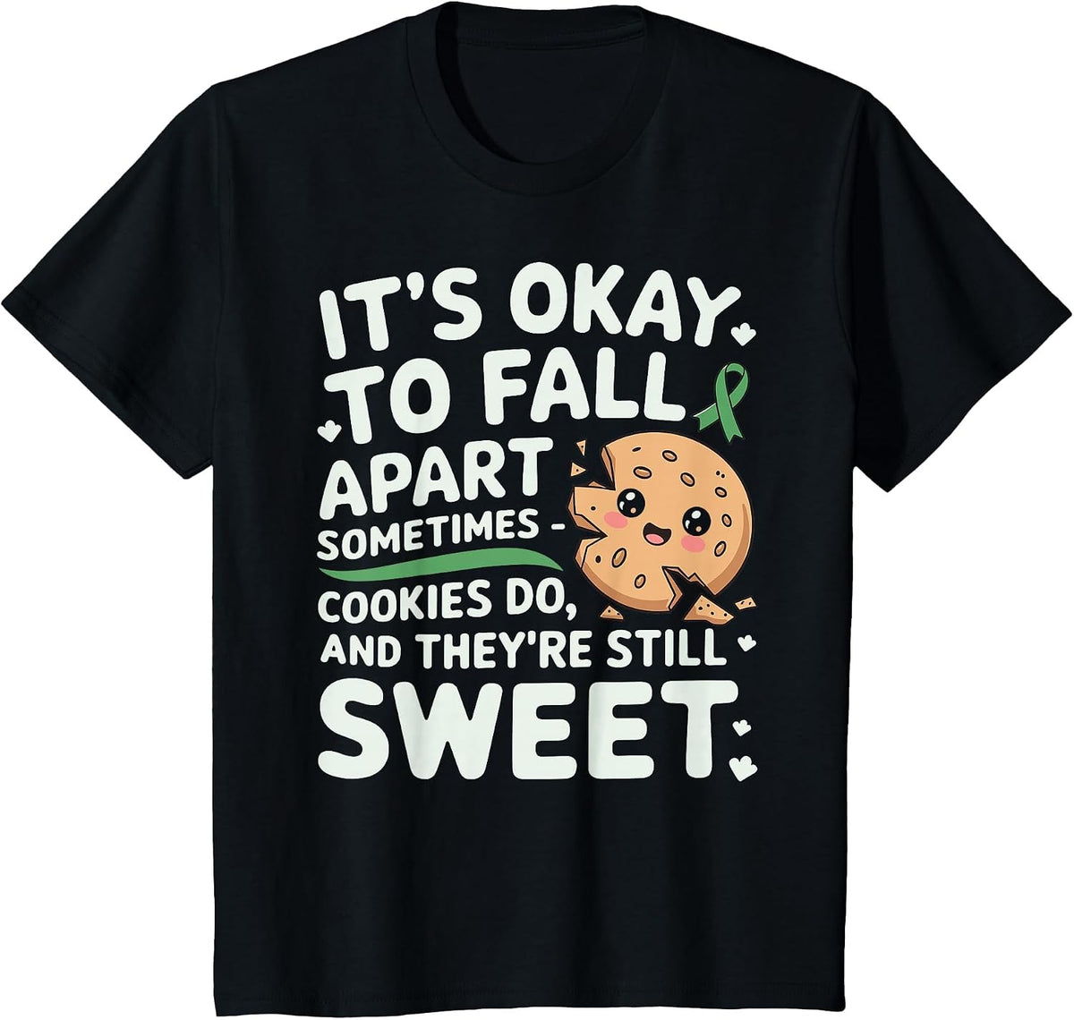 Positive Motivational Mental Health Awareness T-Shirt - Black