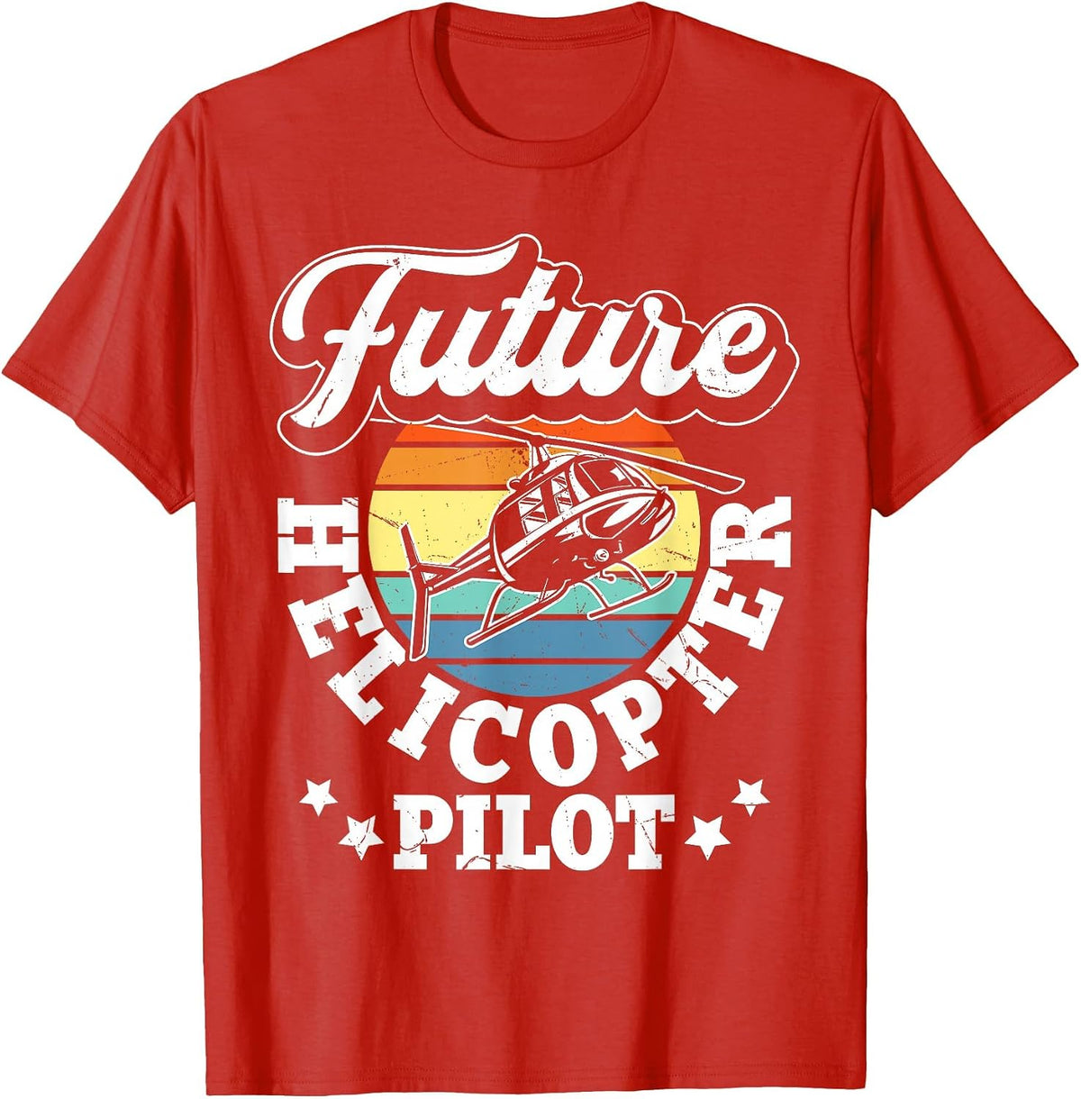 Future Helicopter Pilot T-Shirt - Red
