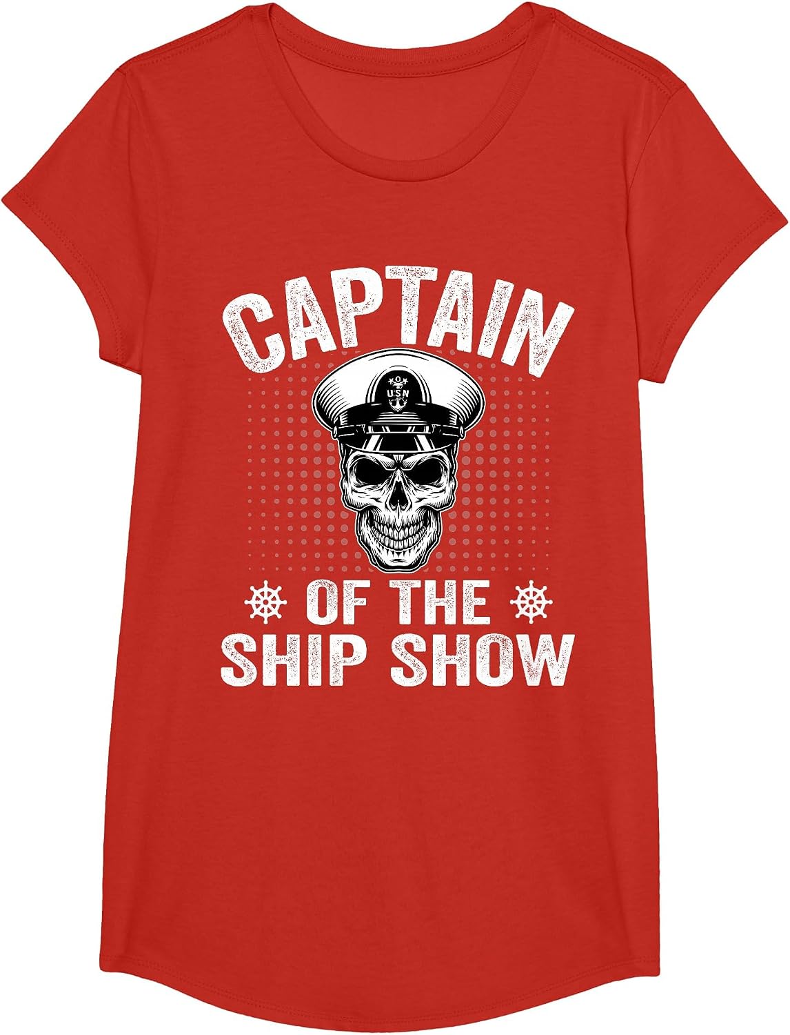 Captain of the Ship Show T-Shirt - Girls Red