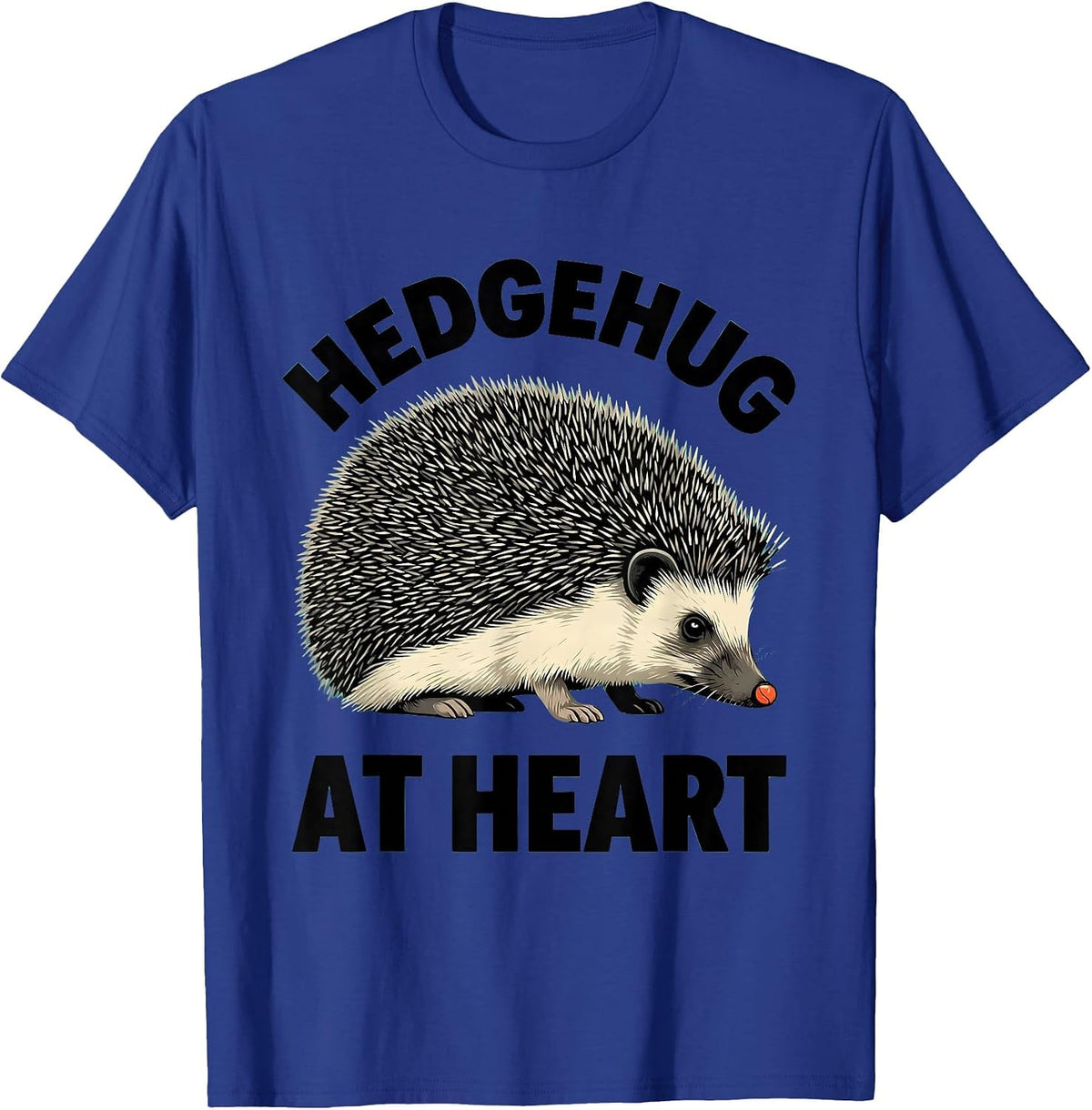 Hedgehug At Heart Midcentury Modern Hedgehog Lover Gift T-Shirt - Royal Blue