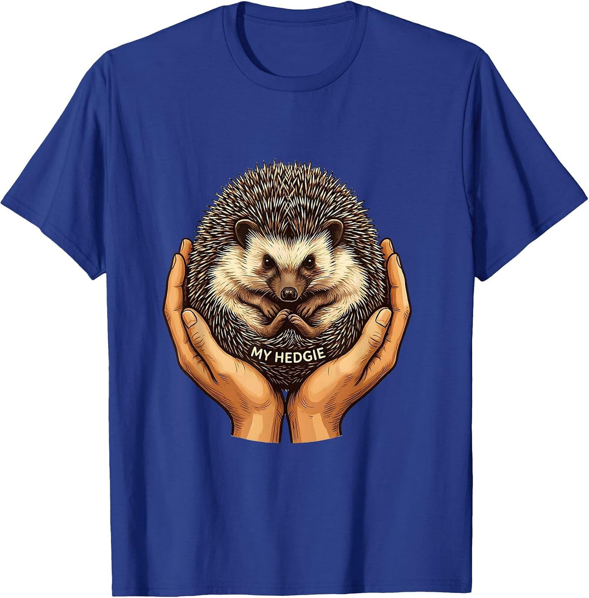 Men's My Hedgie Cute Hedgehog Lover Animal Humor T-Shirt - Royal Blue