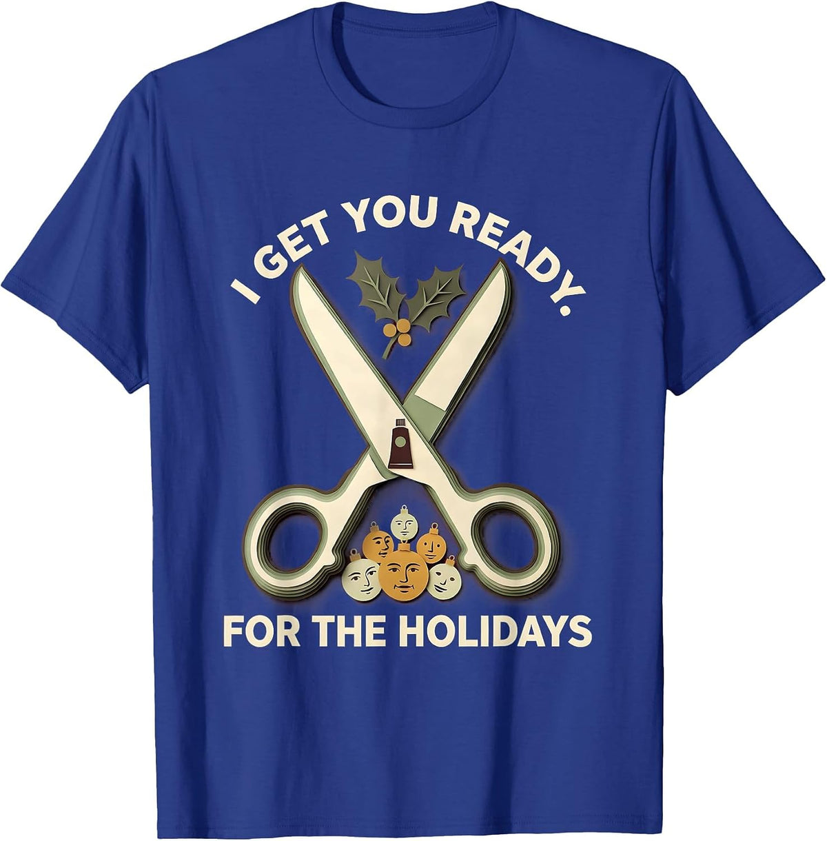 I Get You Ready For The Holidays Funny Esthetician Skincare T-Shirt - Royal Blue
