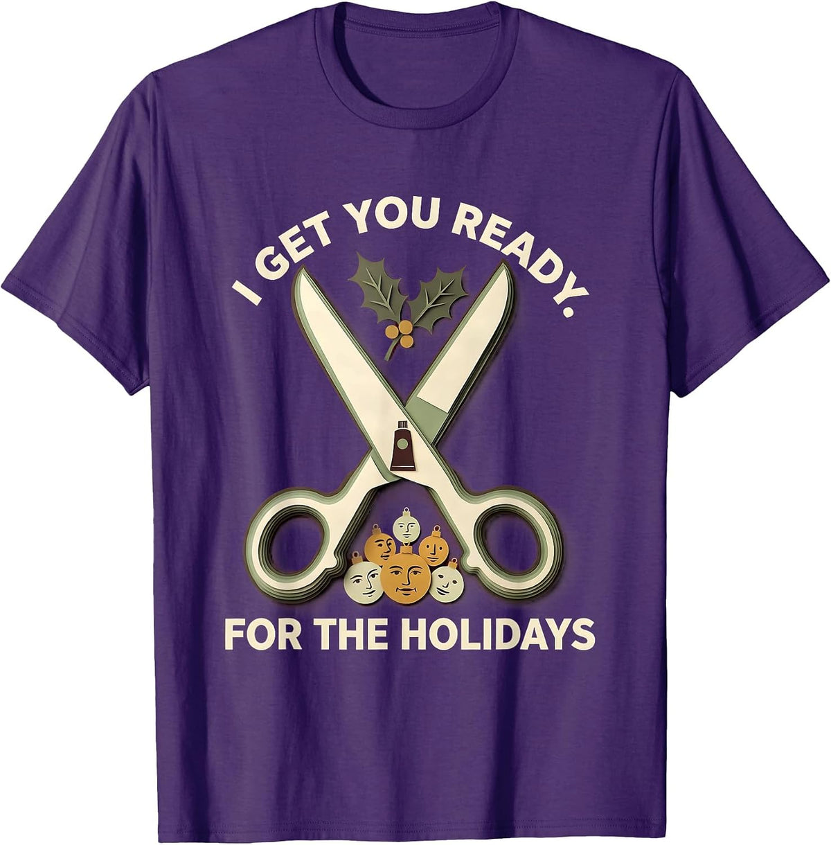 I Get You Ready For The Holidays Funny Esthetician Skincare T-Shirt - Purple